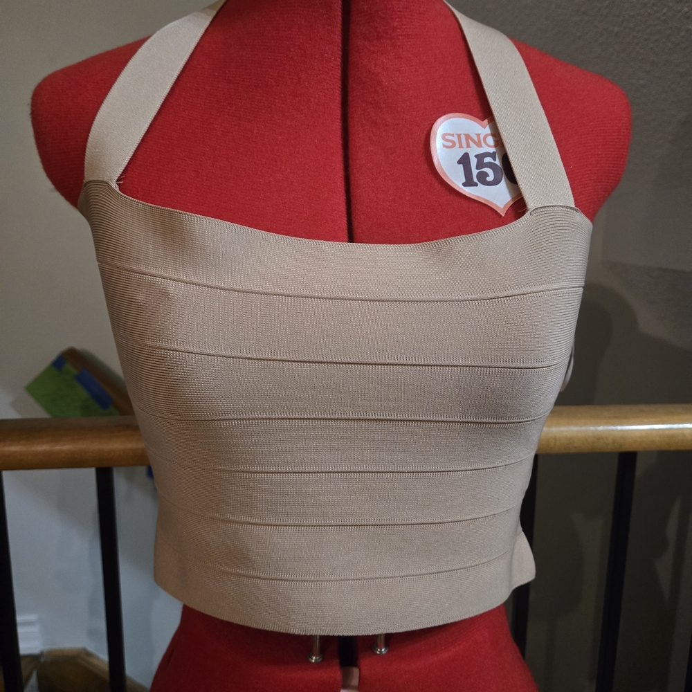 Fashion Nova Beige Crop Top